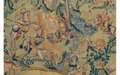 "La caza de las bestias fantásticas" - Finales del siglo XVI - Tapiz antiguo europeo