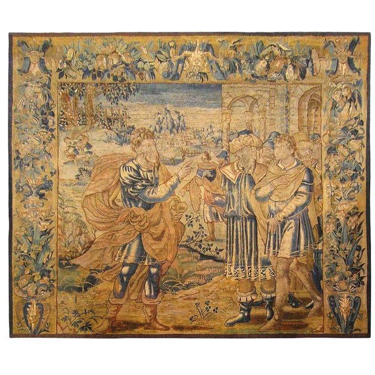 Late 16th Century Flemish Historical Tapestry, with the Roman General