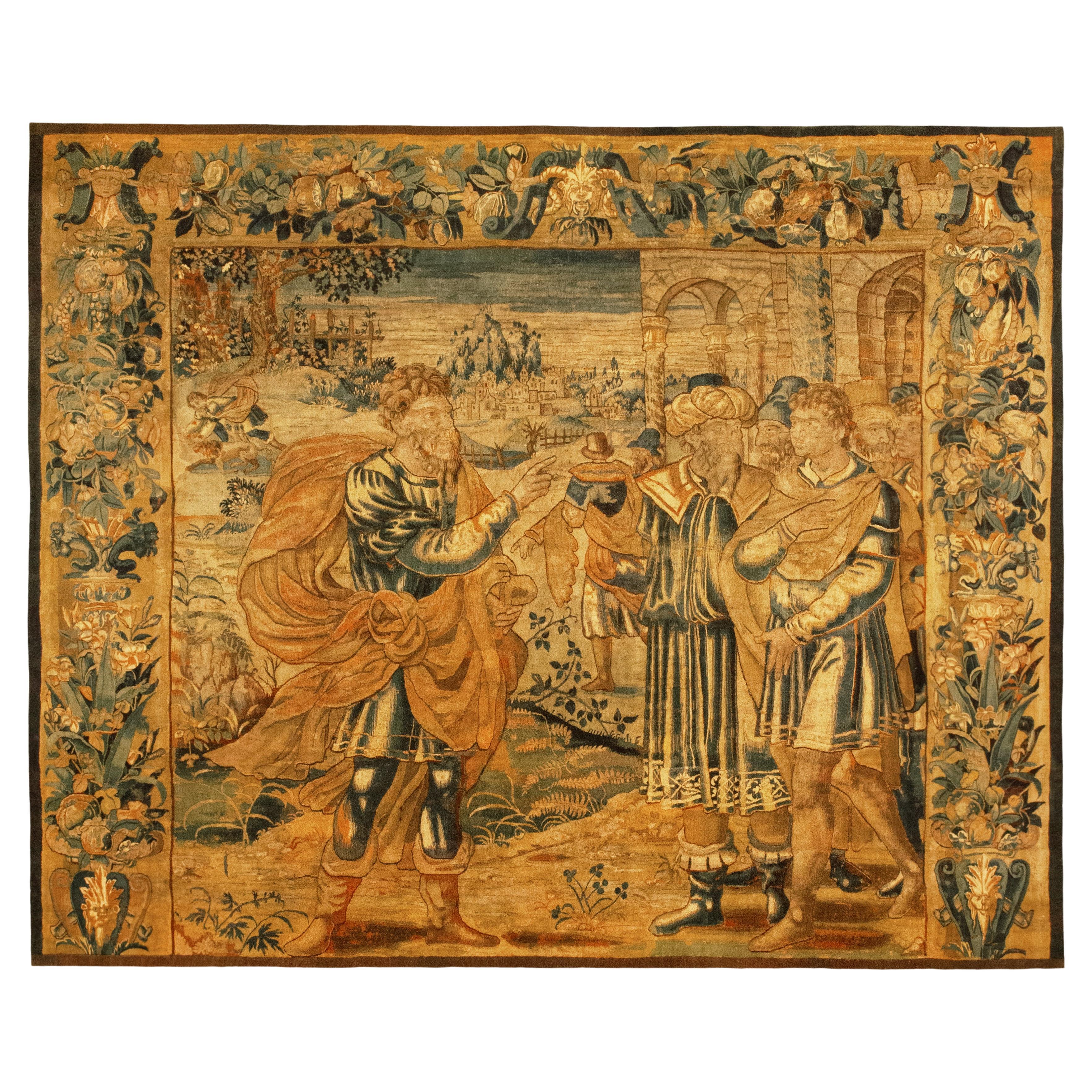 Late 16th Century Flemish Historical Tapestry, with the Roman General Scipio