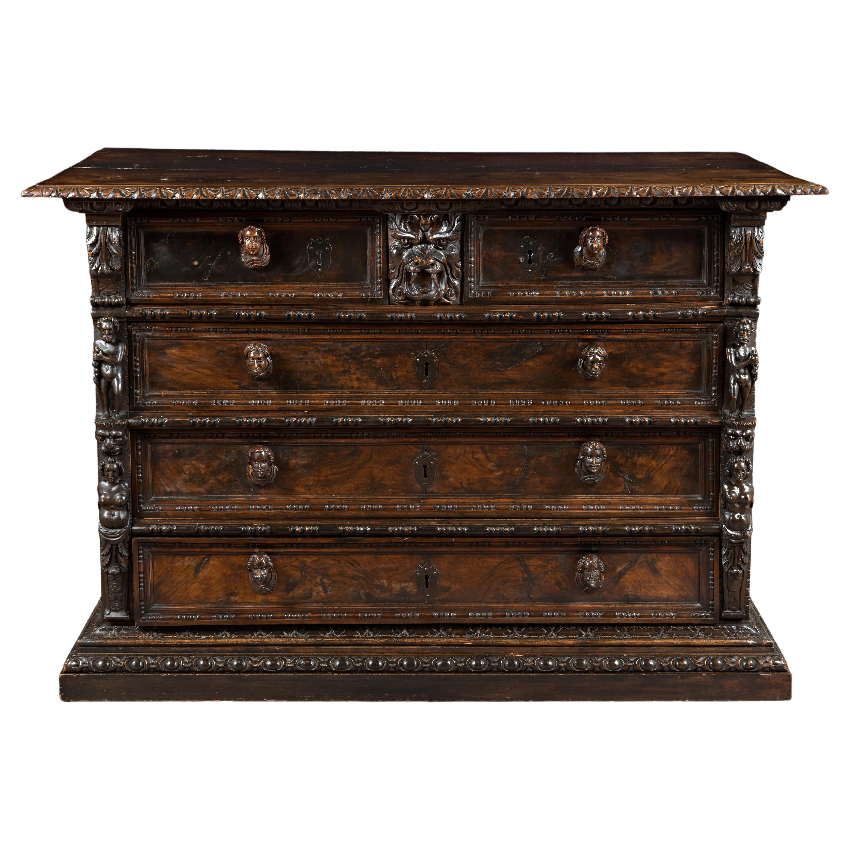 Late 16th Century Genoan Bambocci Chest of Drawers For Sale