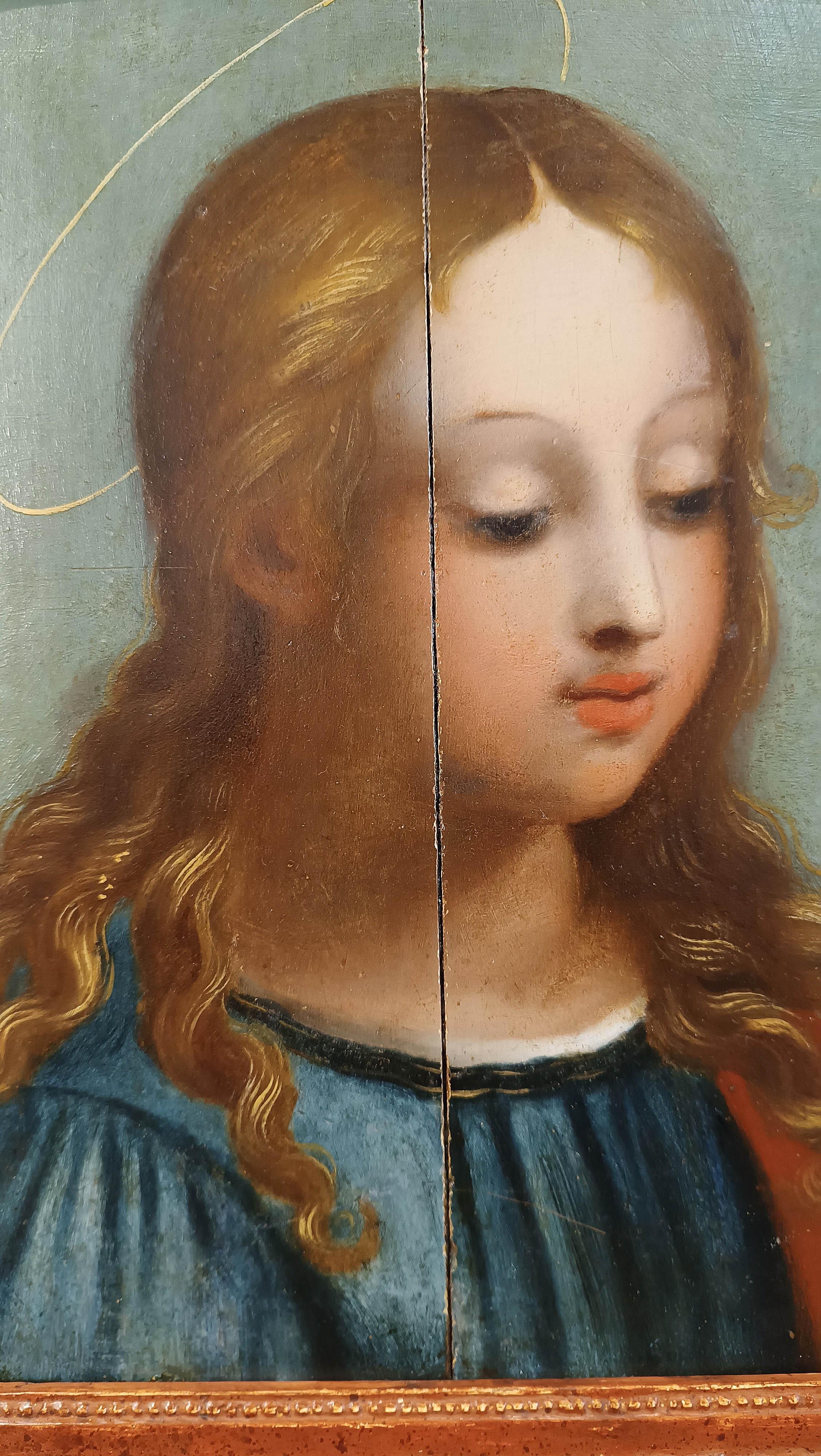 Oiled LATE 16th CENTURY PAIR OF OIL PAINTINGS ON WOODEN PANELS For Sale