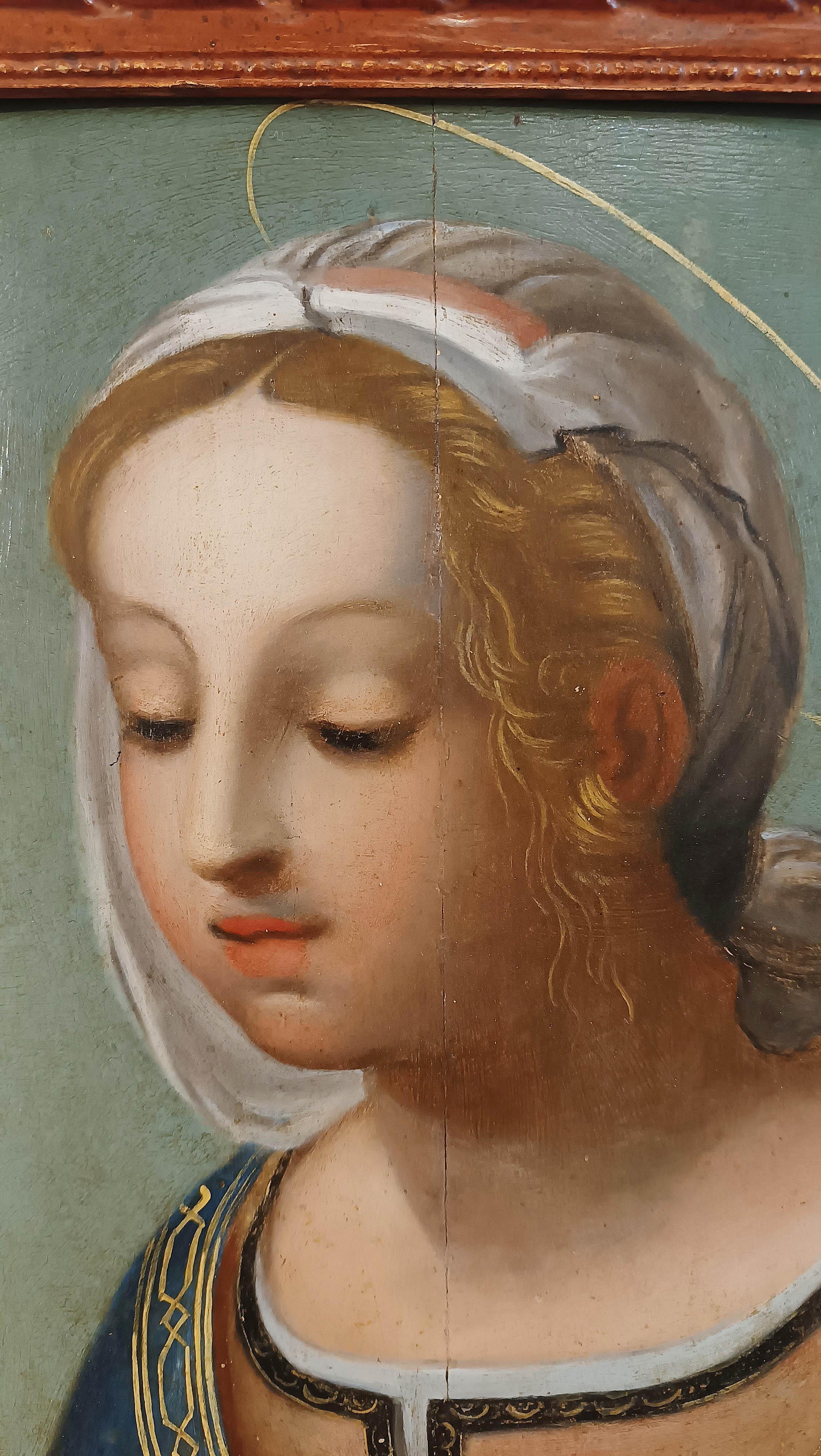 18th Century and Earlier LATE 16th CENTURY PAIR OF OIL PAINTINGS ON WOODEN PANELS For Sale