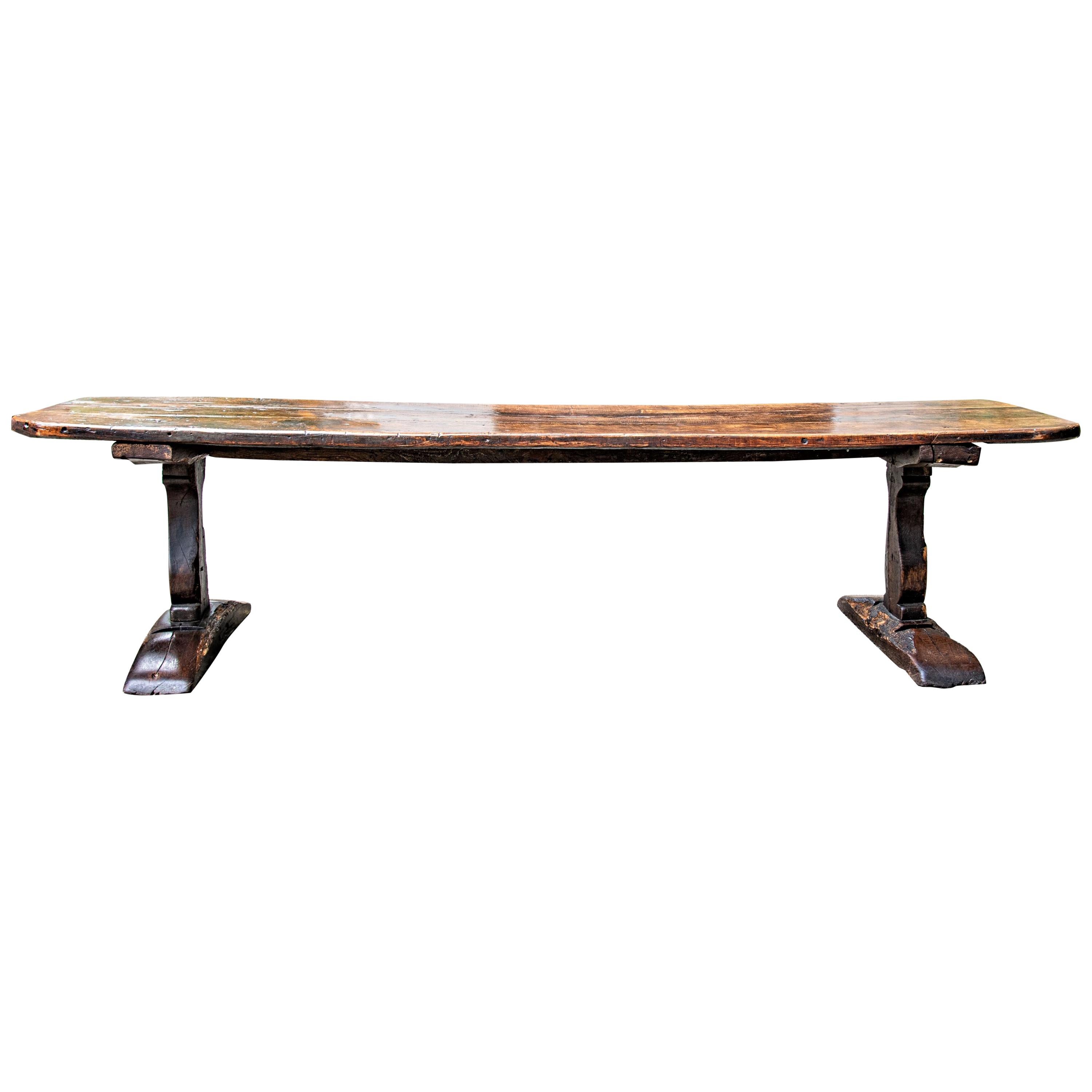 Late 16th-Early 17th Century Welsh Oak Refectory Table
