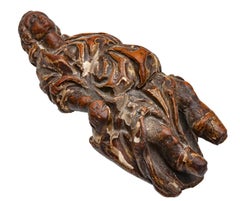 Late 16thC French Wood Carving of a Female