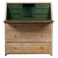 Late 1700s Northern Swedish Pine Country Secretary Desk