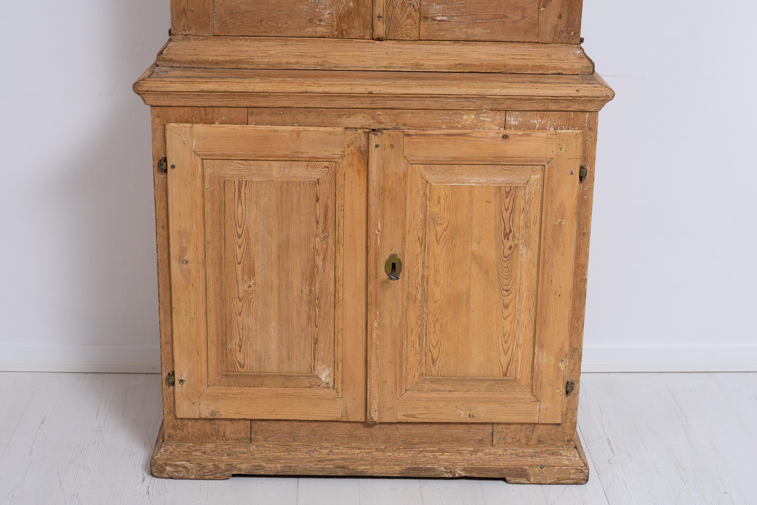 Late 1700s Swedish Baroque Style Country House Cabinet 5