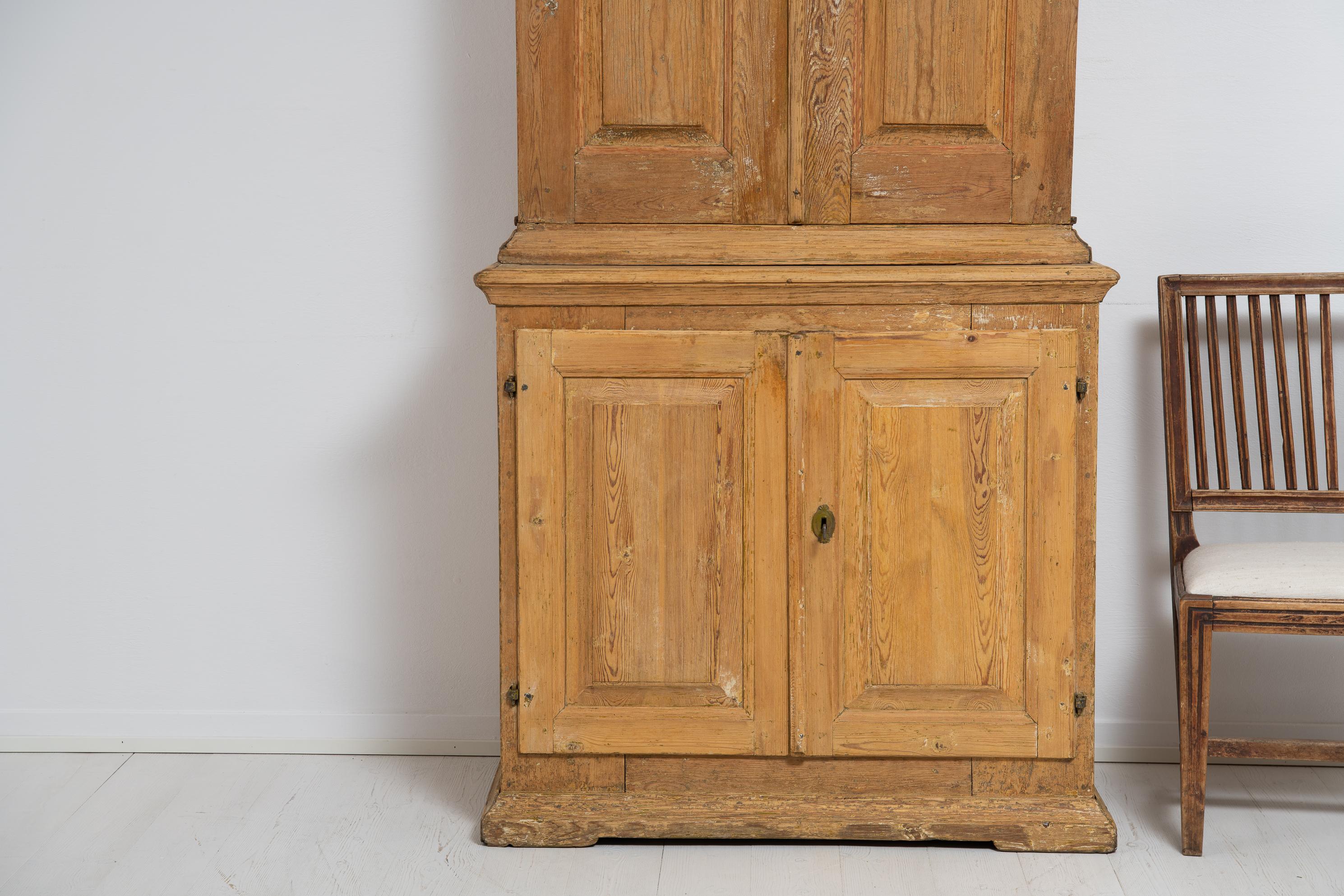 Late 1700s Swedish Baroque Style Country House Cabinet 2