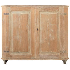 Genuine Antique Swedish Rustic Gustavian Neoclassical Pine Sideboard