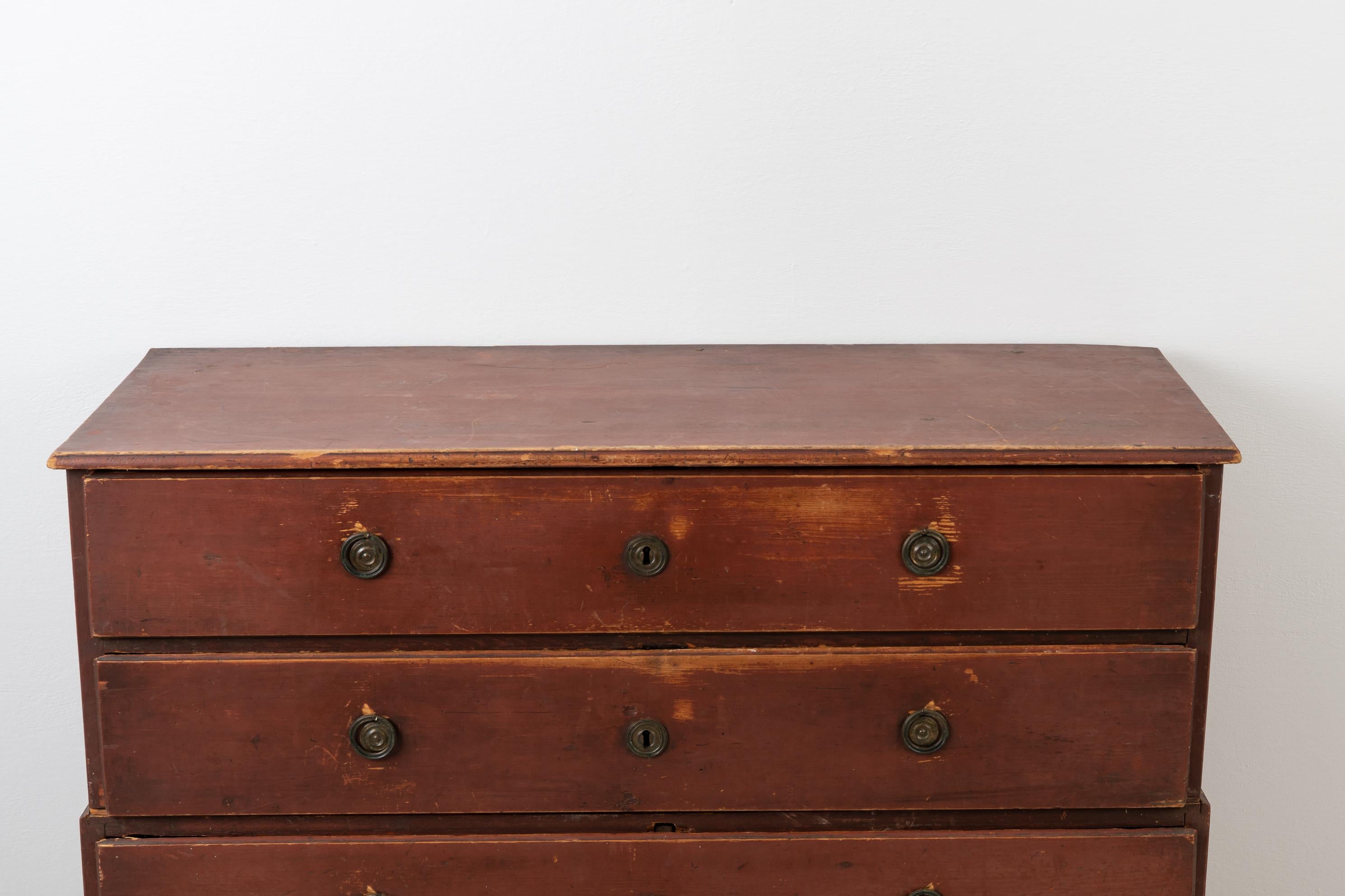 Late 1700s Swedish Neoclassical Chest of Drawers For Sale 1