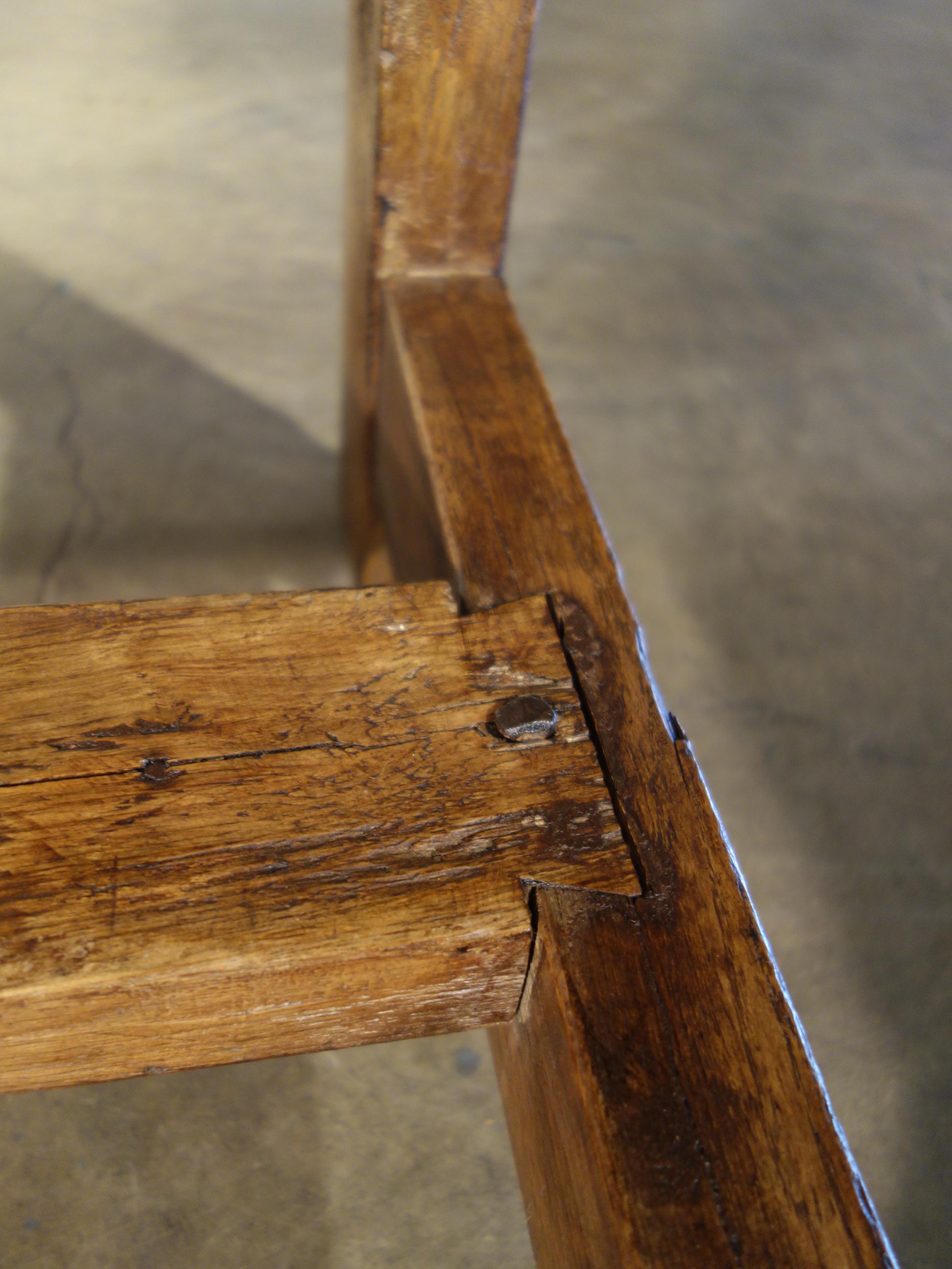 Late 17th C Italian Chestnut Trestle Table also Available in Custom Sizes For Sale 8
