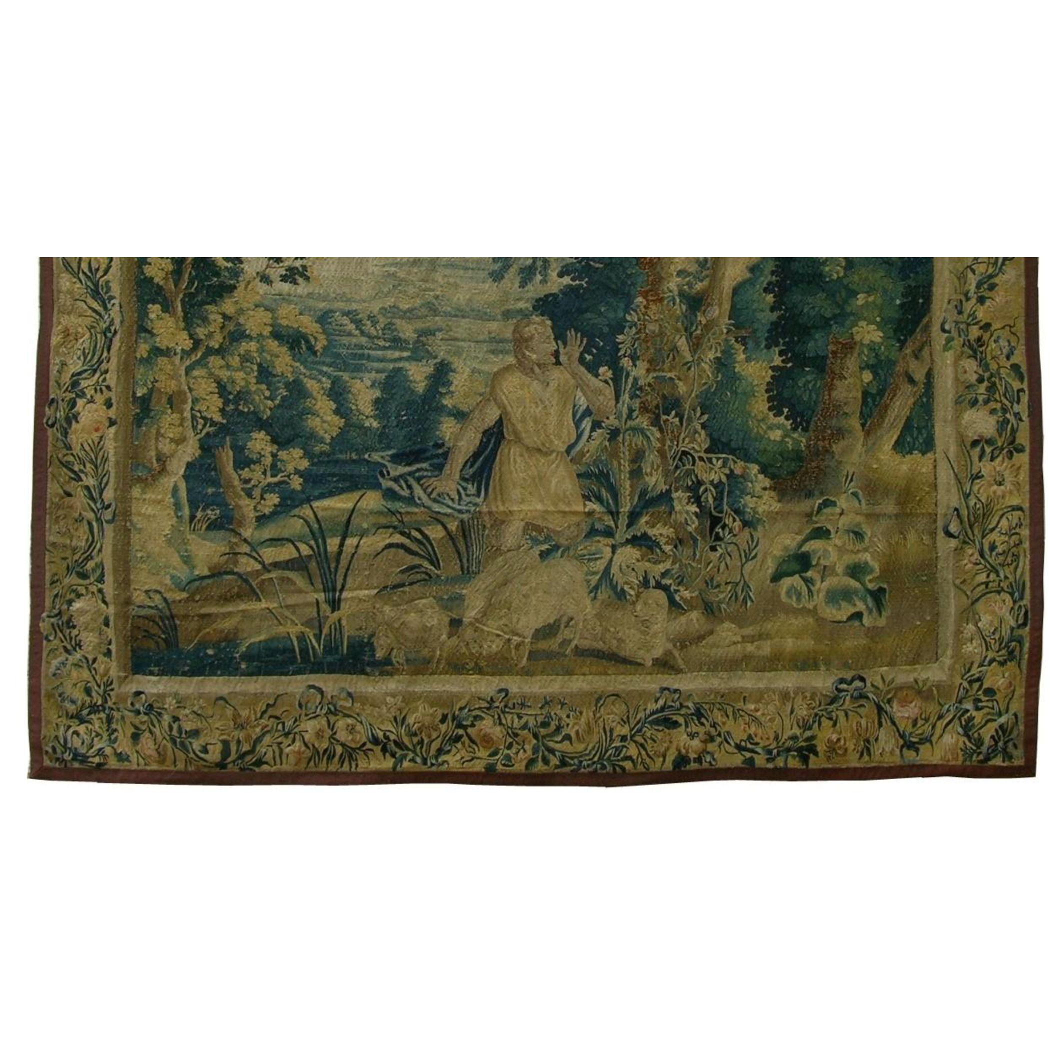Unknown Late 17th Century Antique Brussels Tapestry 8'10