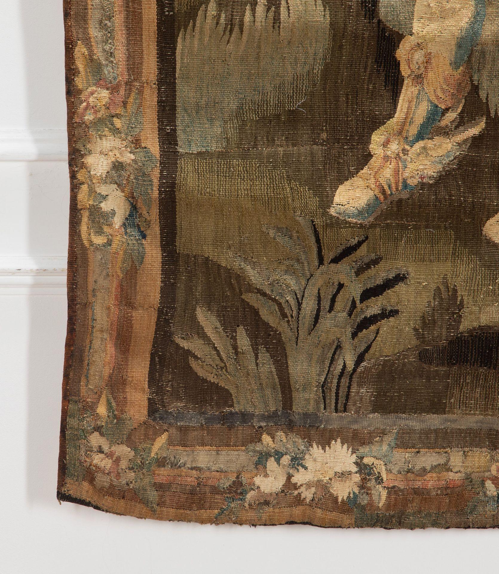 Late 17th Century Aubusson Tapestry Depicting Mercury For Sale 7
