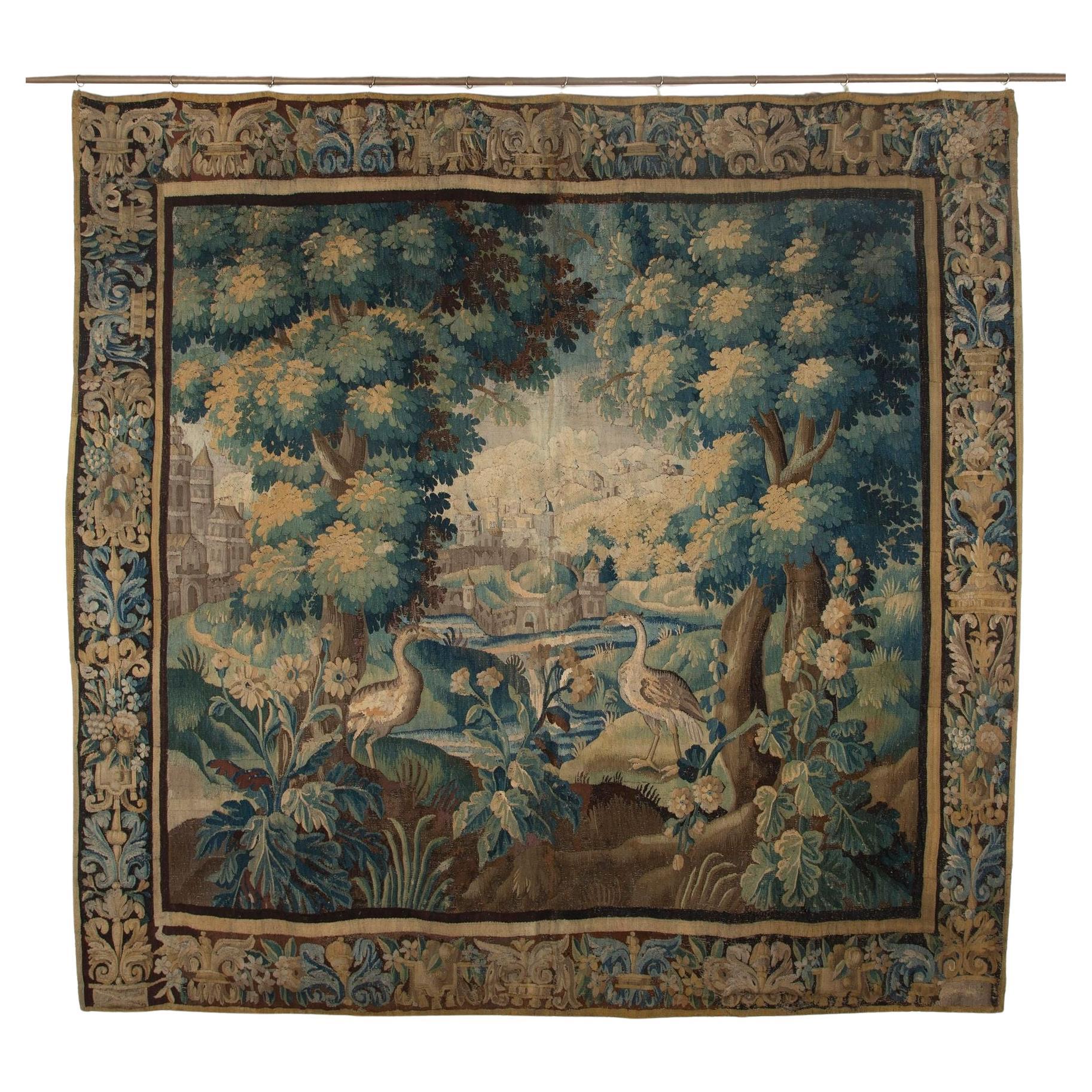 Late 17th Century Aubusson Verdure Tapestry