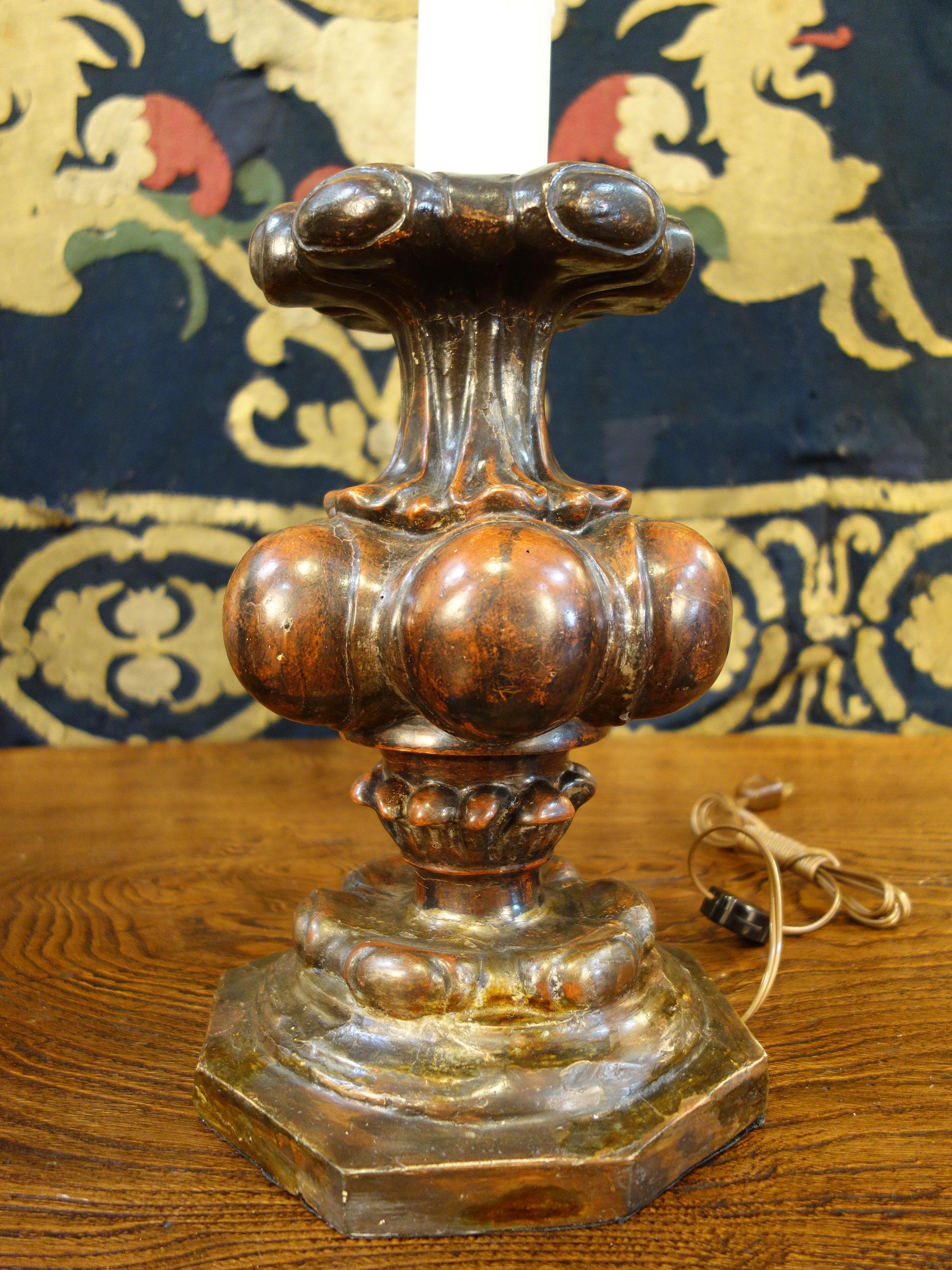 Late 17th Century Baroque Candelabra Table Lamp Pair, Florence, circa 1690 2