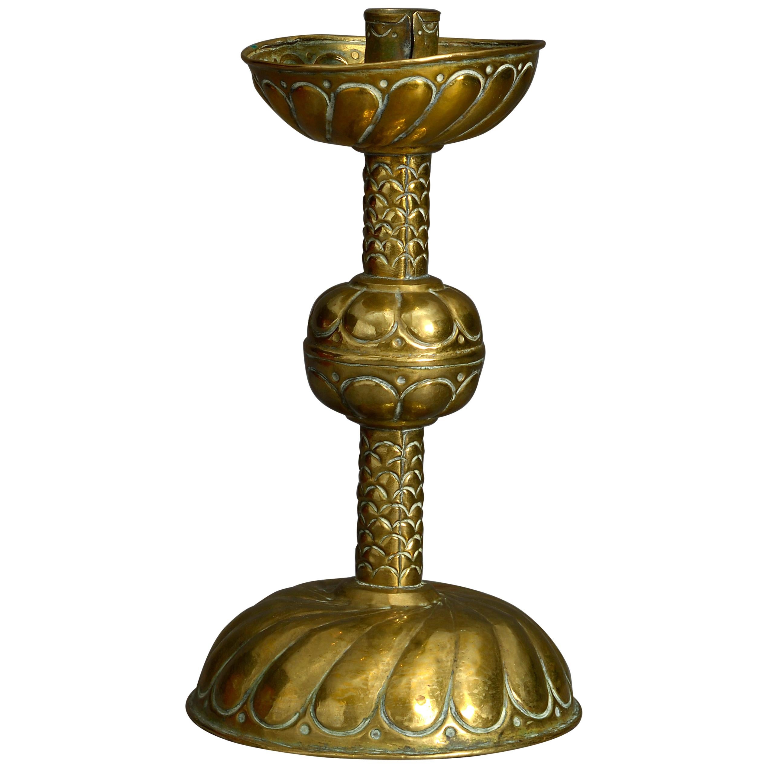 Late 17th Century Brass Candlestick