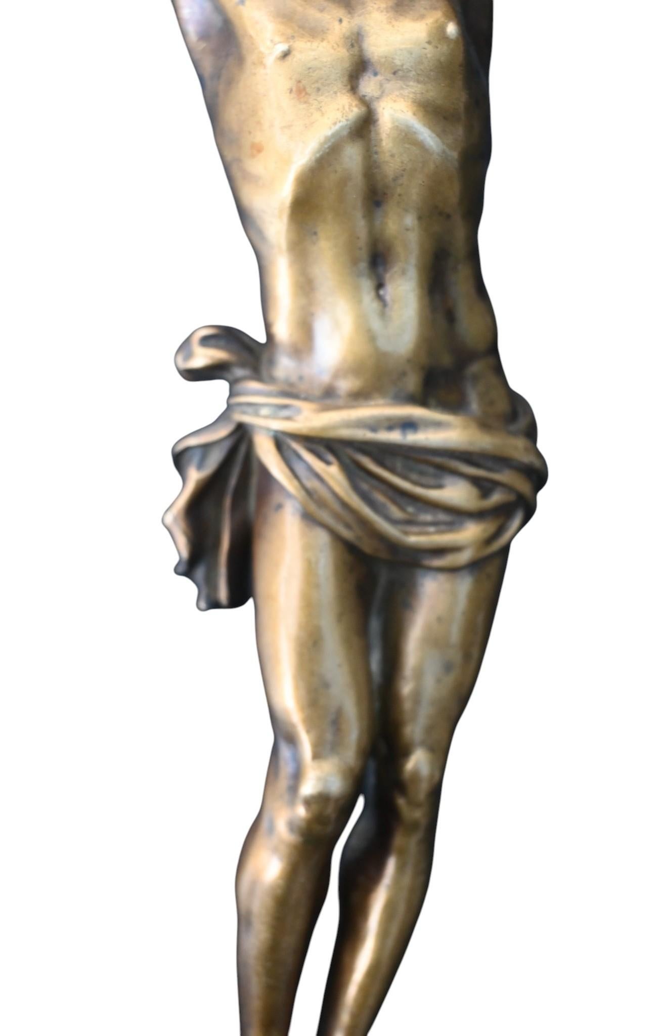 Baroque Corpus Christi en bronze de la fin du XVIIe siècle, période baroque en vente