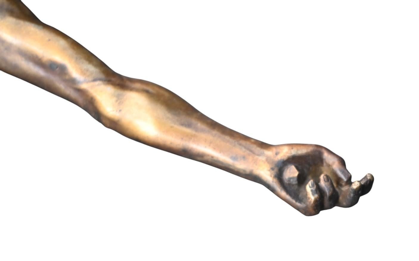 Corpus Christi en bronze de la fin du XVIIe siècle, période baroque Bon état - En vente à Bilzen, BE