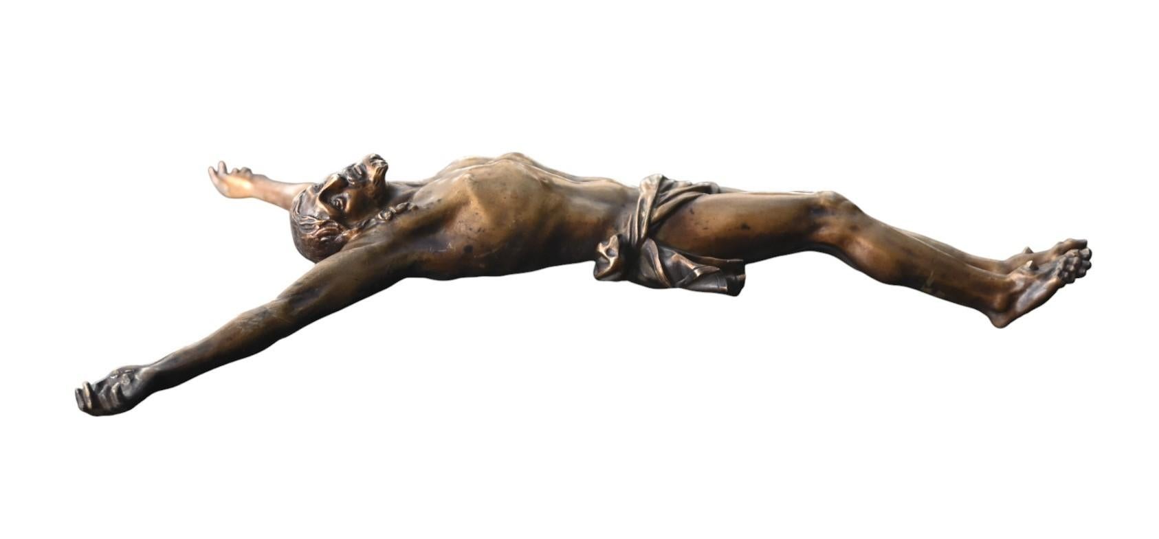 Bronze Corpus Christi en bronze de la fin du XVIIe siècle, période baroque en vente