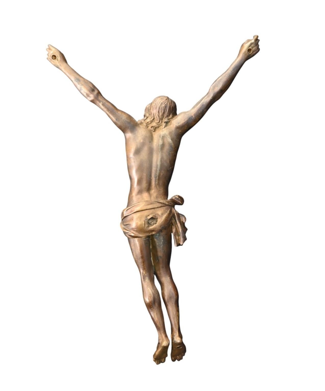 Corpus Christi en bronze de la fin du XVIIe siècle, période baroque en vente 1