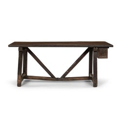 Late 17th Century Catalan Oak Console Table or Writing Desk