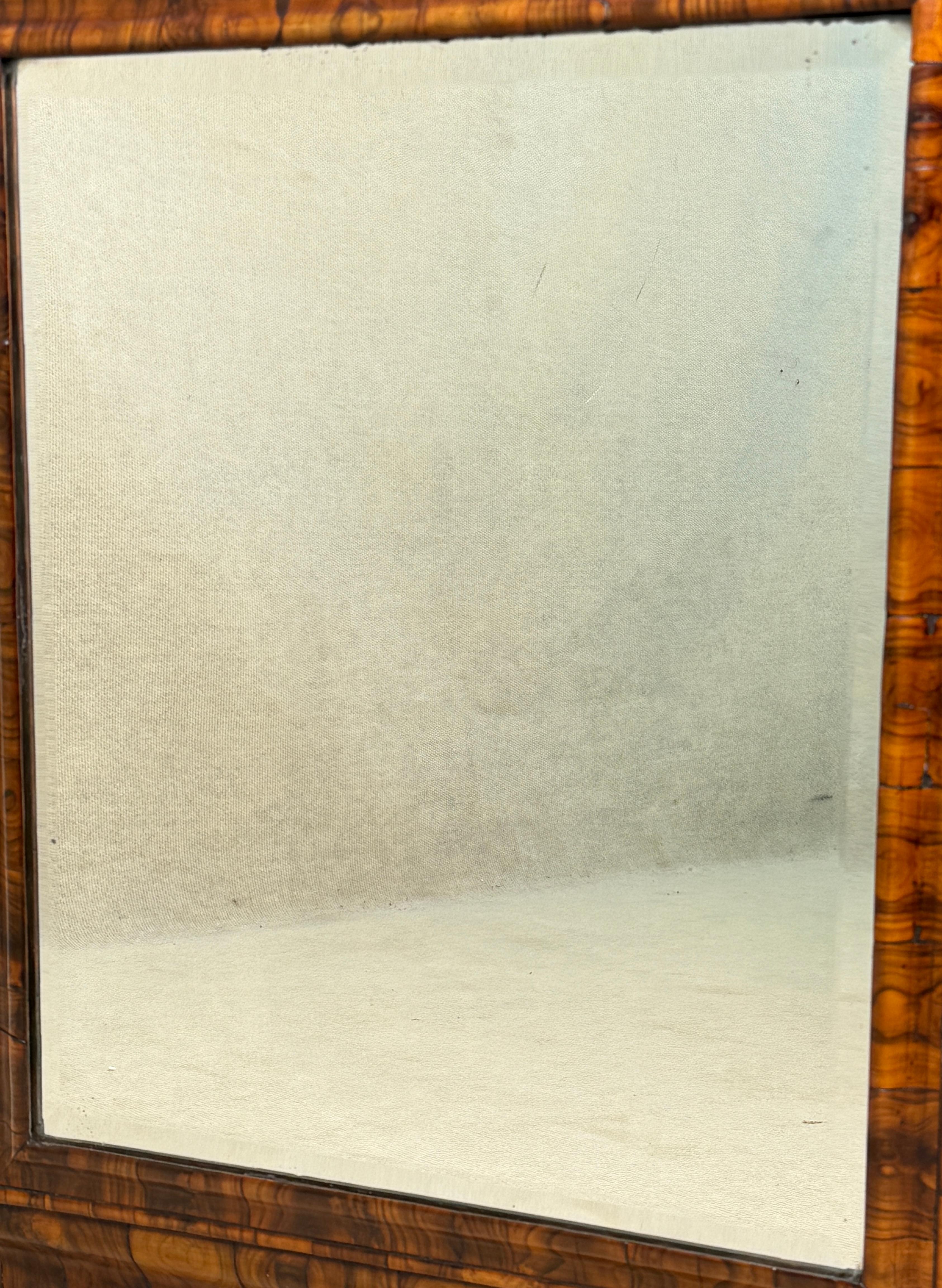 17ème siècle Late 17th Century Cushion Framed Wall Mirror en vente