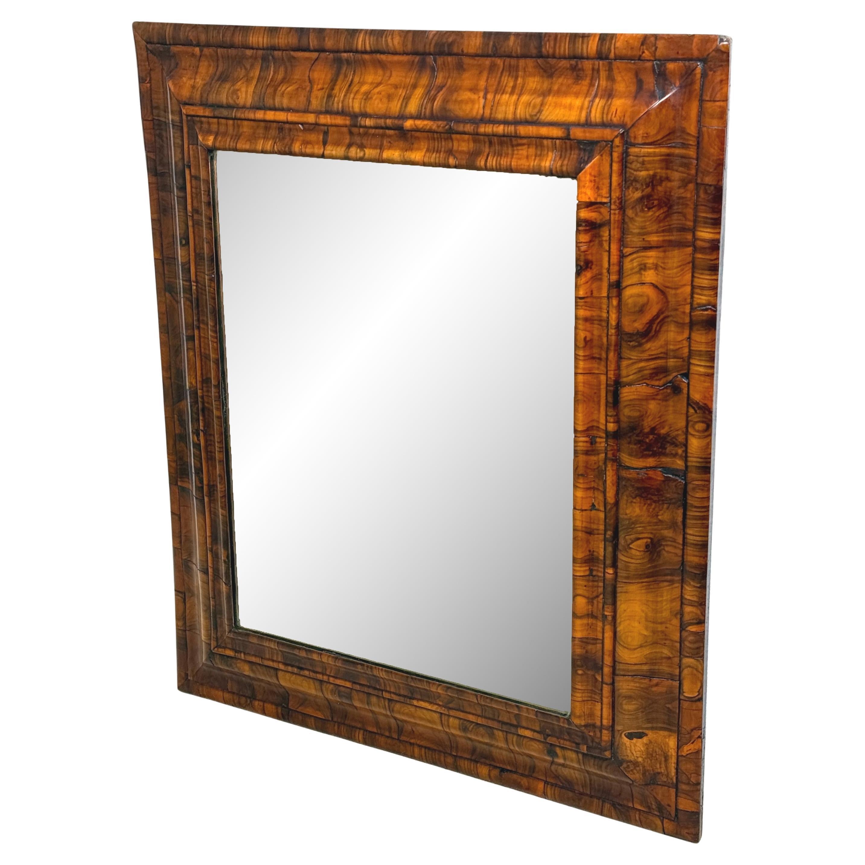 Late 17th Century Cushion Framed Wall Mirror en vente