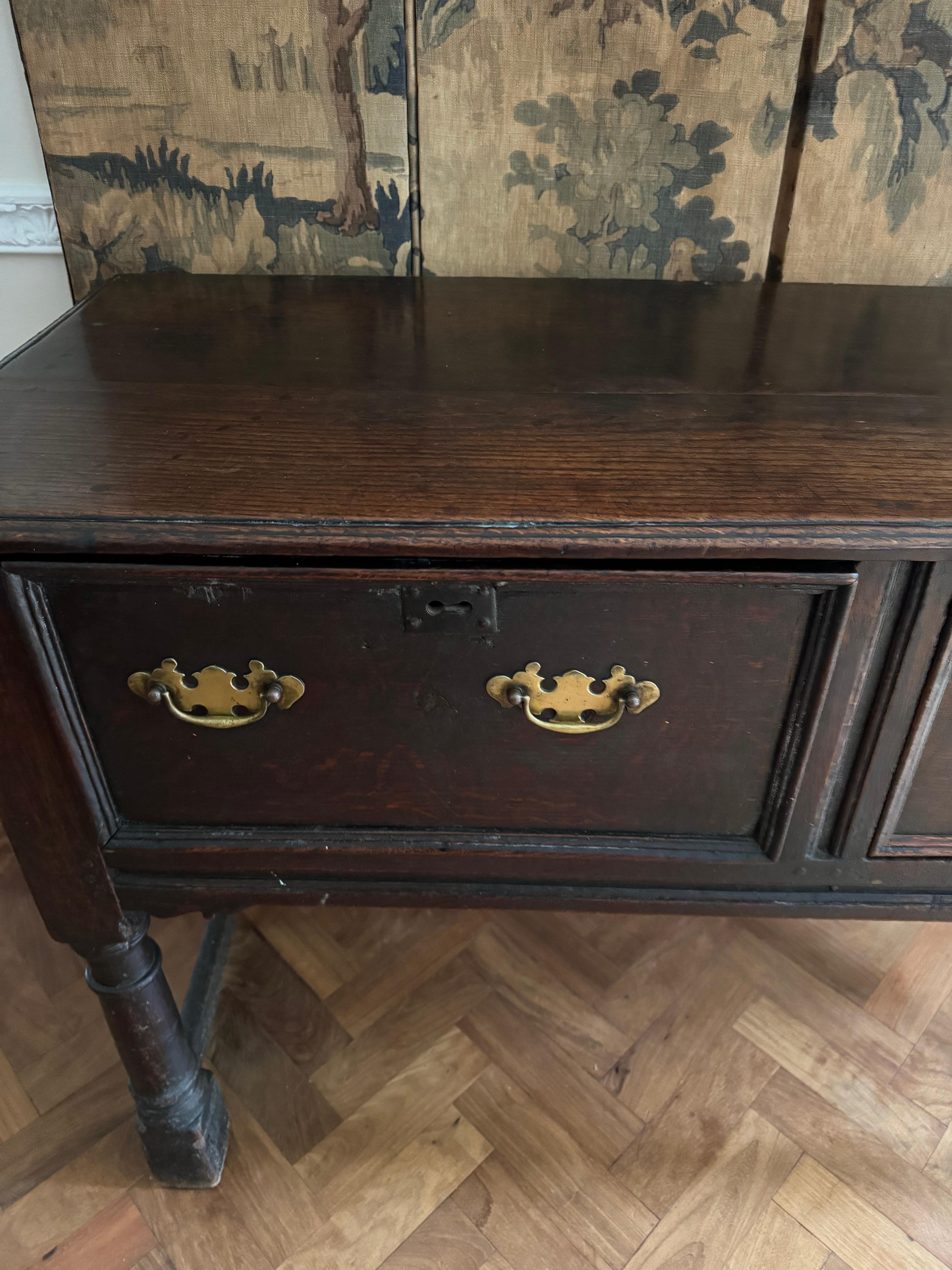 Late 17th century dresser base incorporating earlier pieces For Sale 5