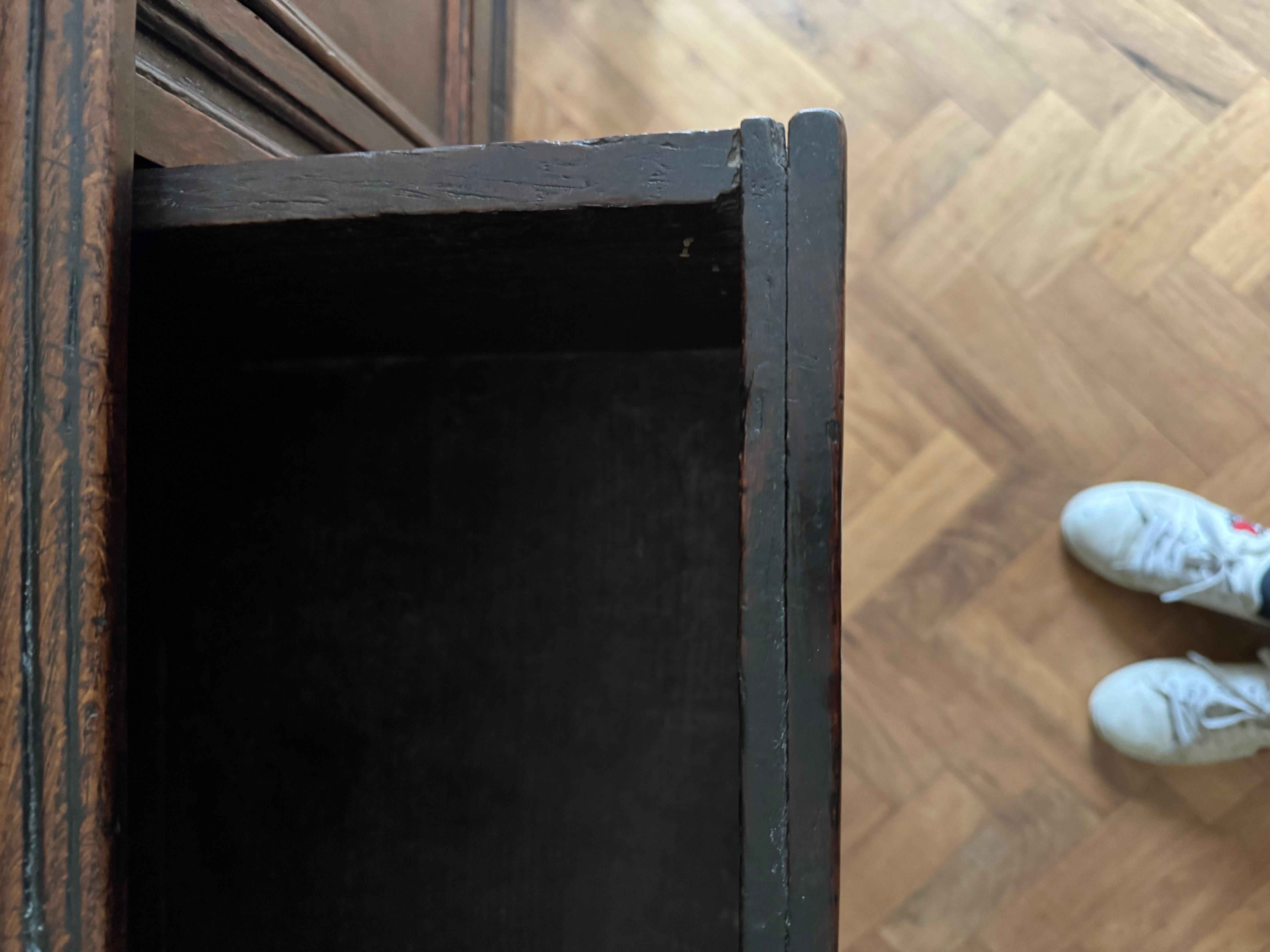 Oak Late 17th century dresser base incorporating earlier pieces For Sale