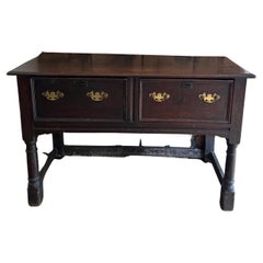 Late 17th century dresser base incorporating earlier pieces