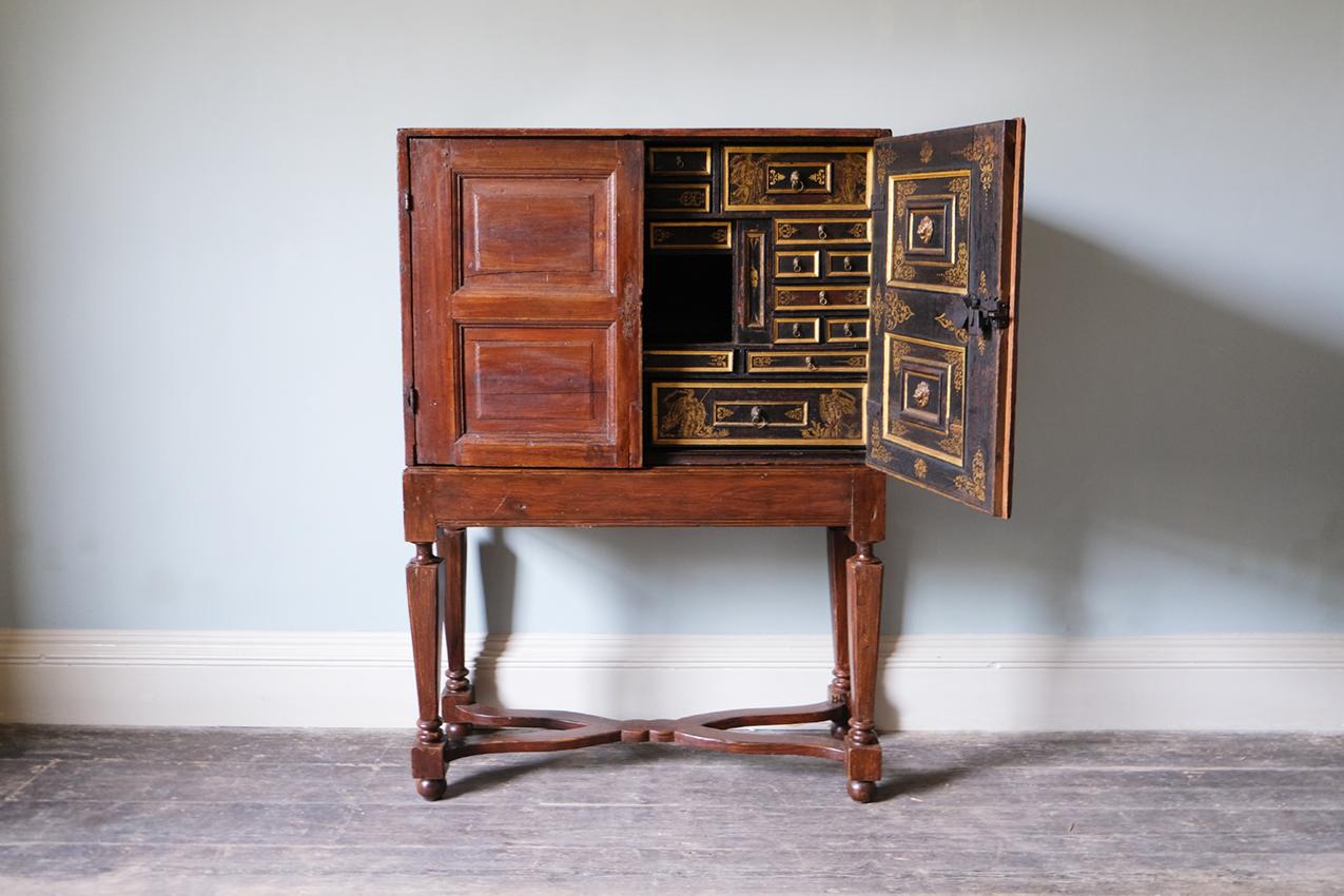Late-17th Century, Dutch Oak Cabinet on Stand For Sale 1
