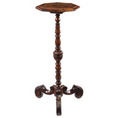 Late 17th Century Dutch Walnut and Oyster Veneered Candlestand