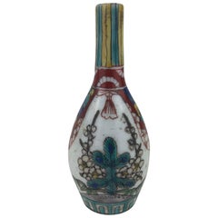Late 17th Century Edo Period Japanese Ko-Kutani Porcelain Tokkuri, Sake Bottle