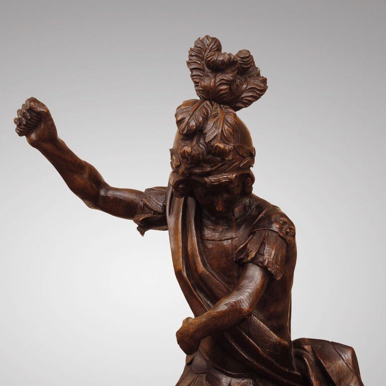 Late 17th Century Flemish Carved Oak Figure of Saint George at 1stDibs