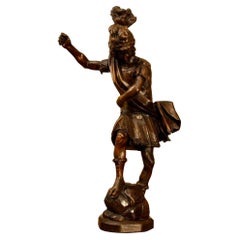 Late 17th Century Flemish Carved Oak Figure of Saint George