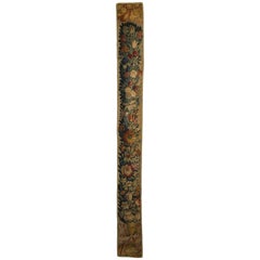 Late 17th Century Flemish Floral Tapestry in Blues and Red