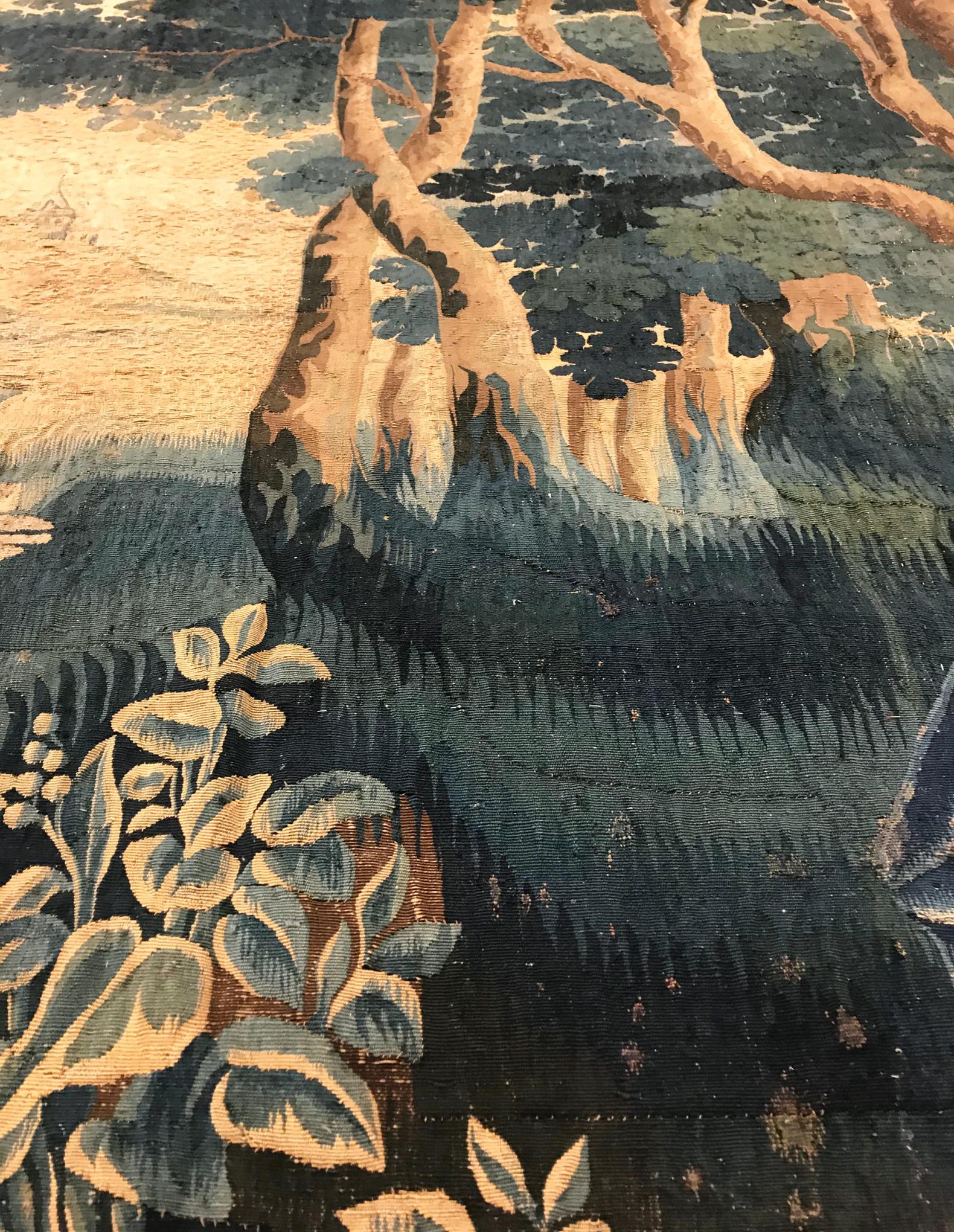 Late 17th Century French Aubusson Mythological Tapestry, with Apollo & Daphne 2