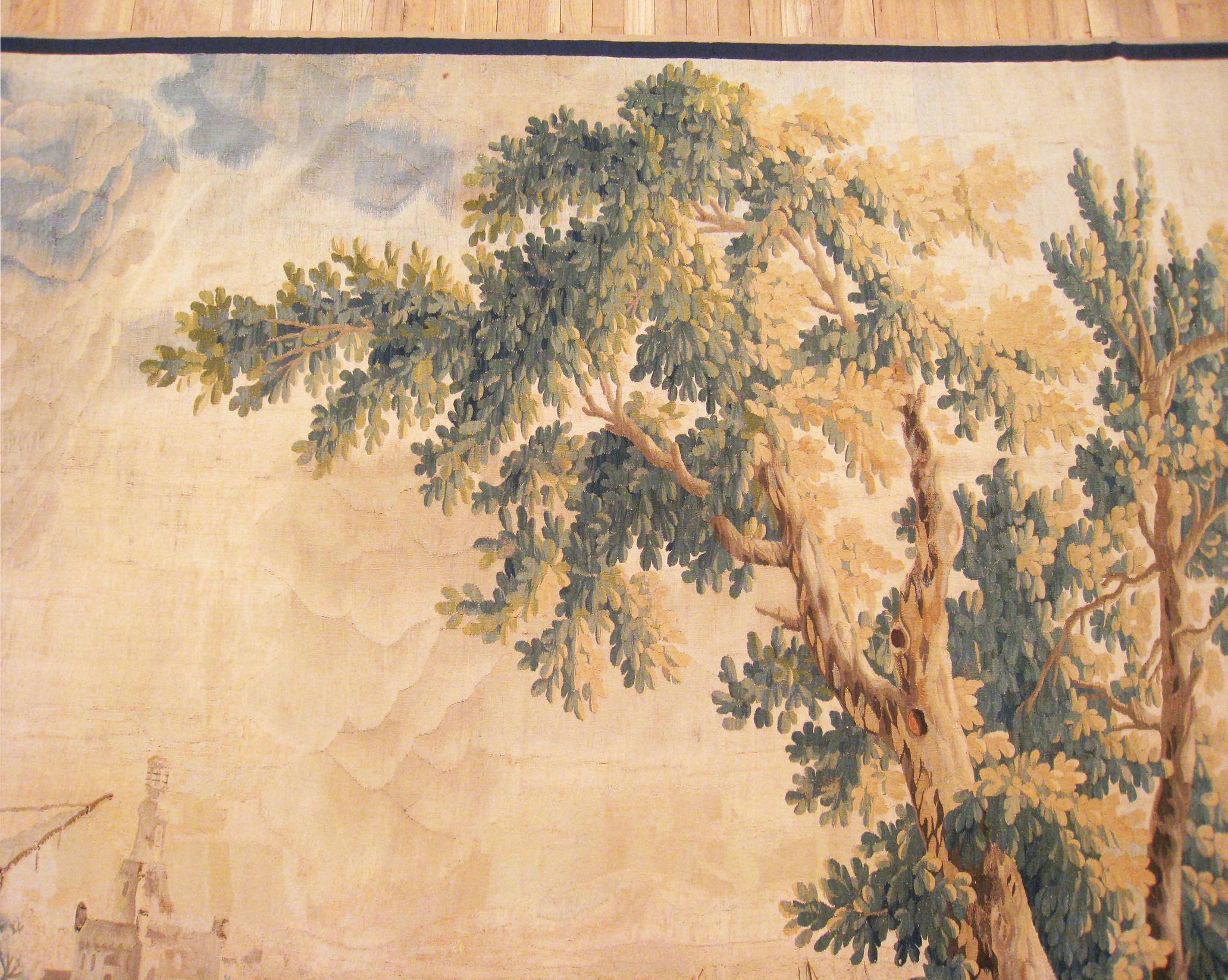 Französischer Aubusson-Wandteppich des späten 17. Jahrhunderts (Wolle) im Angebot