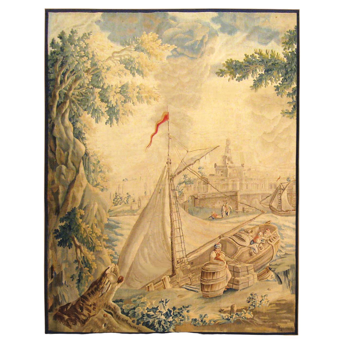 Late 17th Century French Aubusson Tapestry For Sale