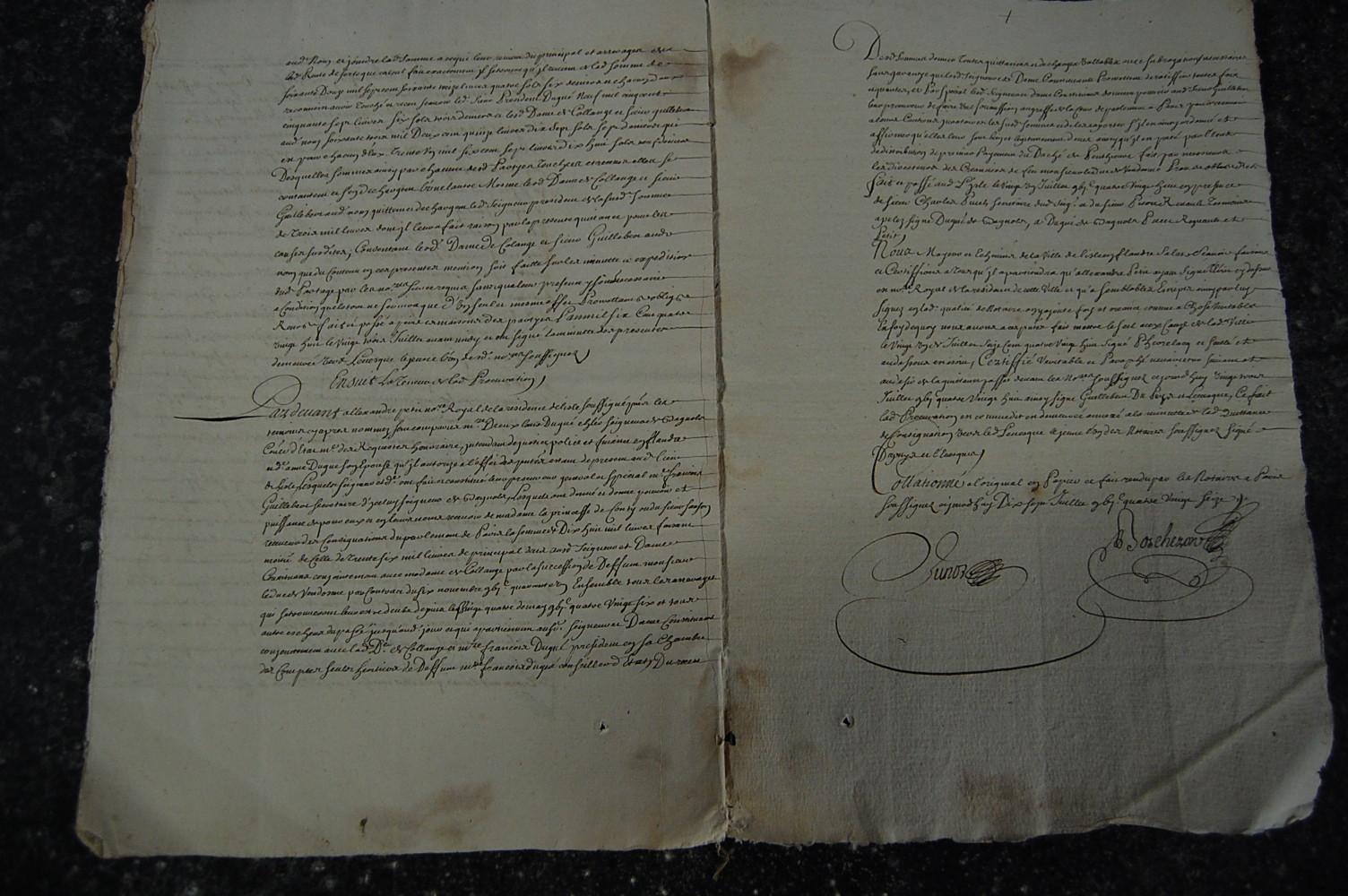 Late 17th Century French Legal Document 1