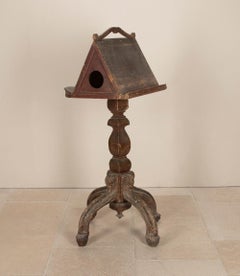 Late 17th Century French Oak Lectern with Revolving Double Sided Top