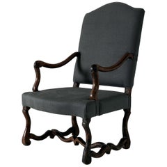 Late 17th Century French Os De Mouton Armchair