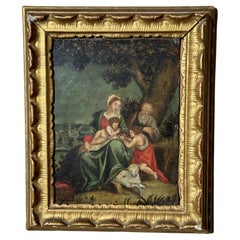 Late 17th century French Religious Oil on Copper Painting