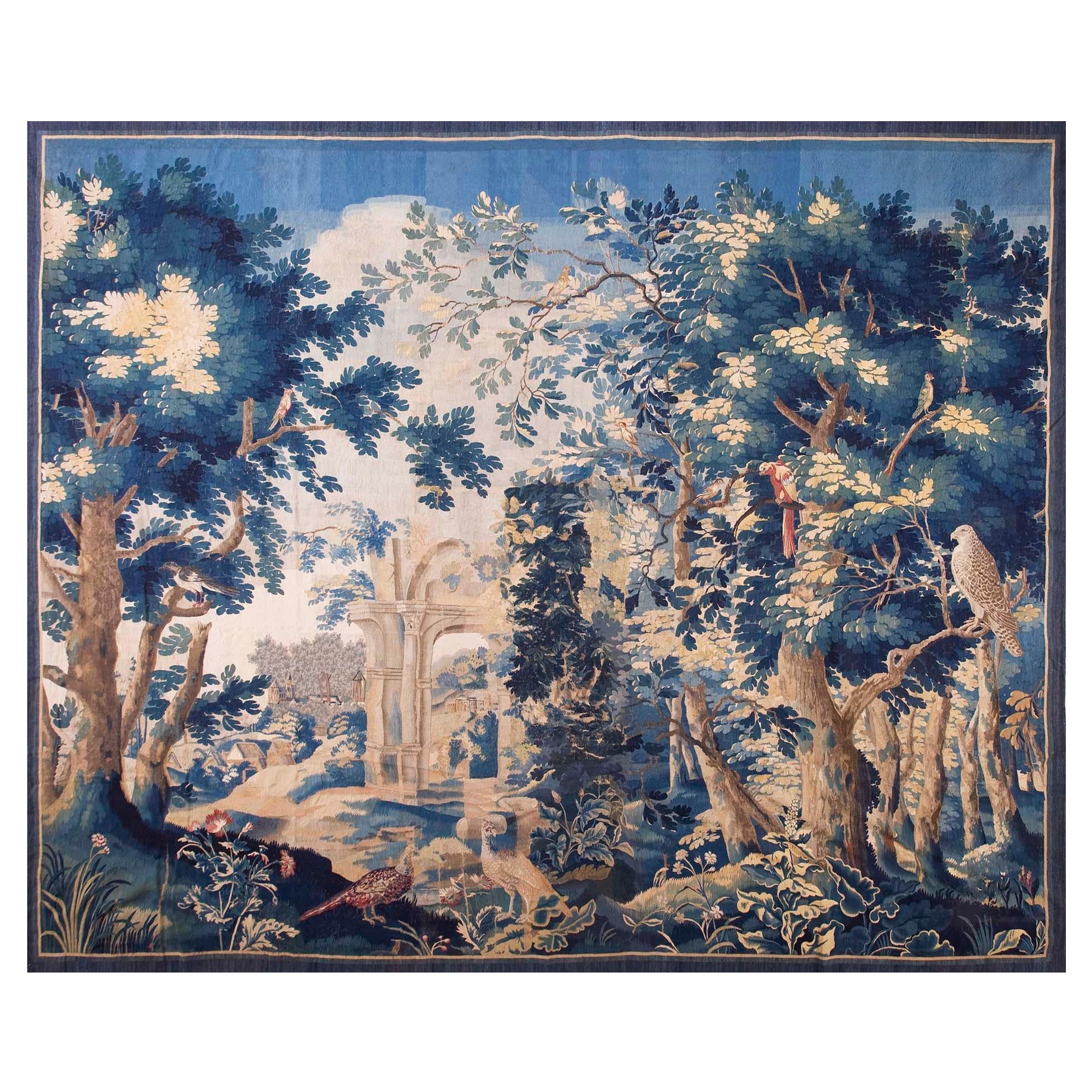 Arazzo francese della fine del XVII secolo ( 10'9" x 13'8" - 327 x 416 cm )