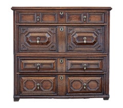 Late 17th Century Geometric Split Chest of Drawers