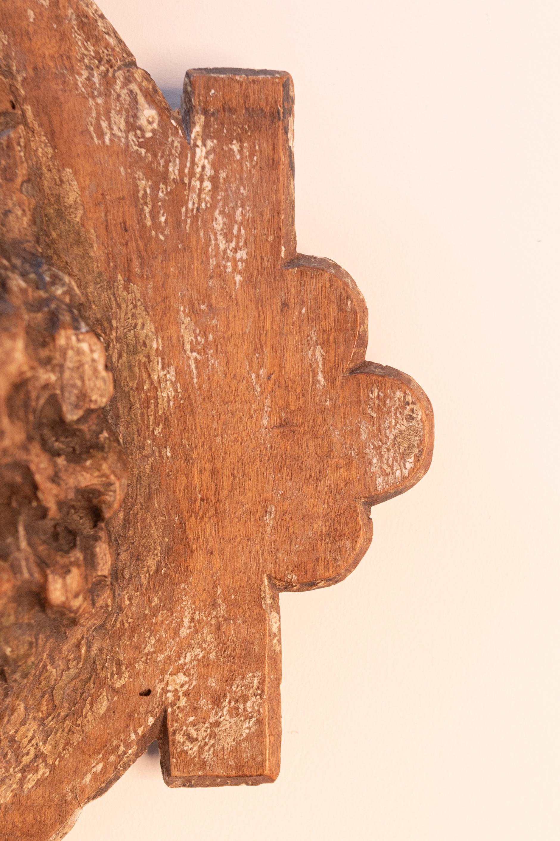 Peuplier Tête en bois sculptée à la main à la fin du 17e siècle en vente