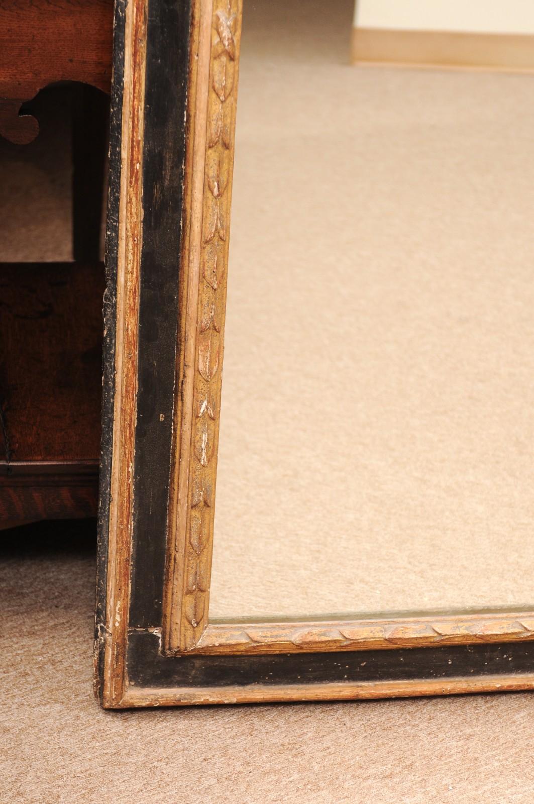 Miroir rectangulaire peint, doré et ébonisé, Toscane, fin du XVIIe siècle en vente 3