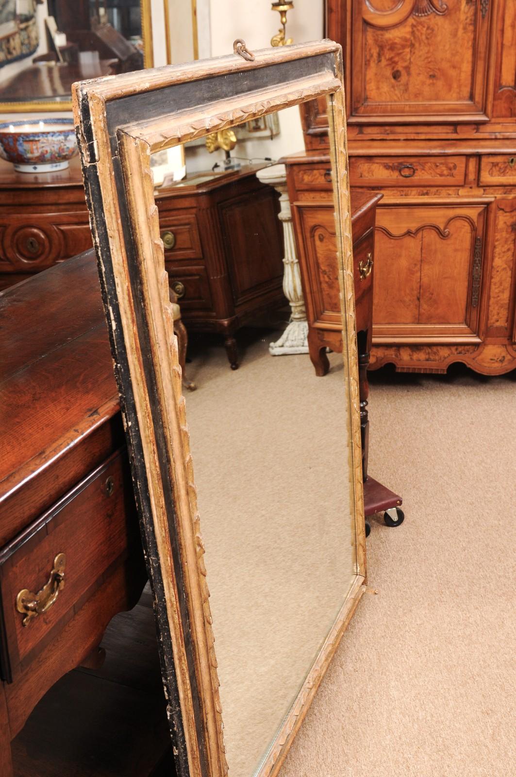 Miroir rectangulaire peint, doré et ébonisé, Toscane, fin du XVIIe siècle en vente 4