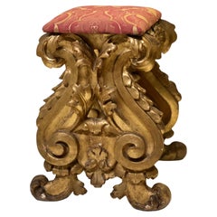 Late 17th Century Italian Giltwood Stool