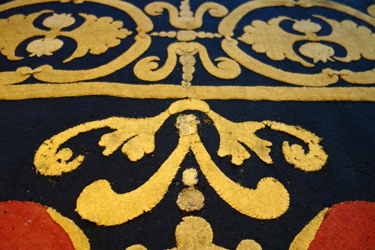 Late 17th Century Italian Heraldic Coat of Arms Tapestry, Lucca, circa 1690 For Sale 9