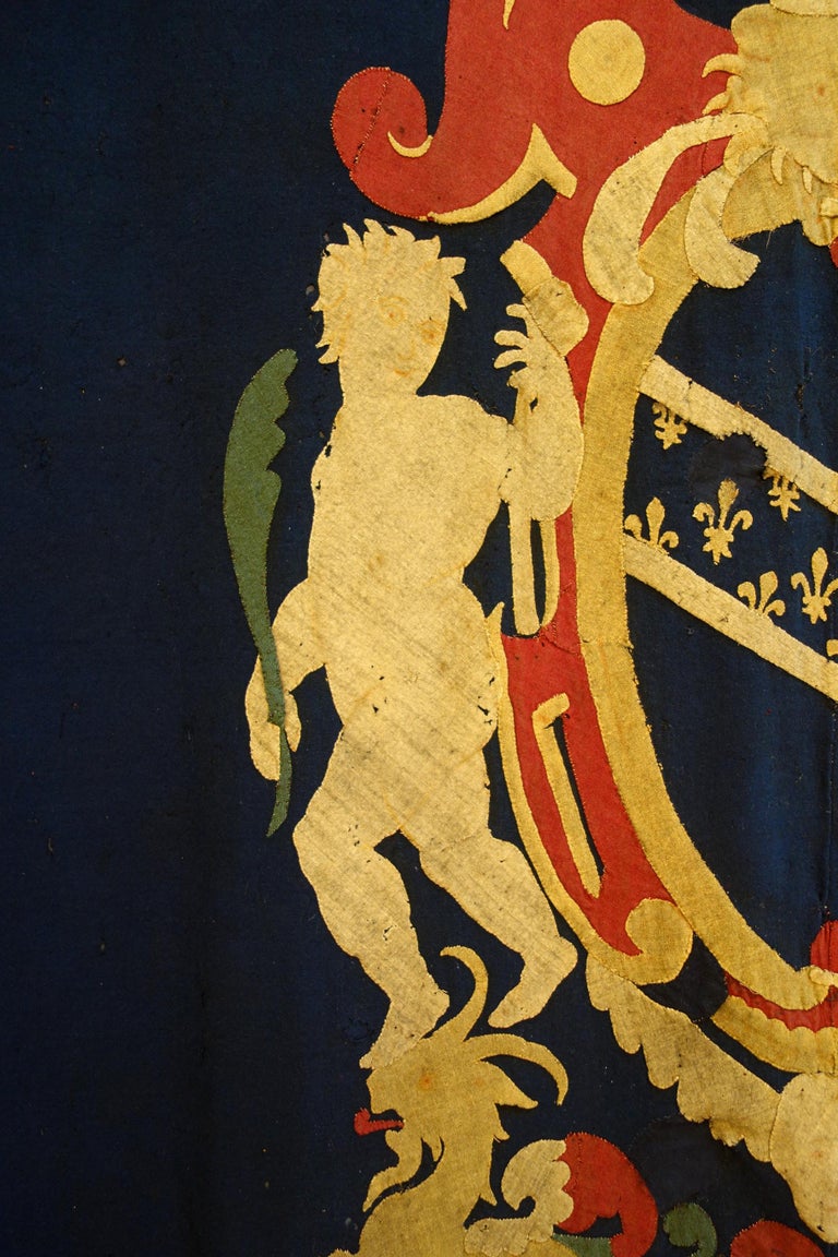 Late 17th Century Italian Heraldic Coat of Arms Tapestry, Lucca, circa 1690 For Sale 2